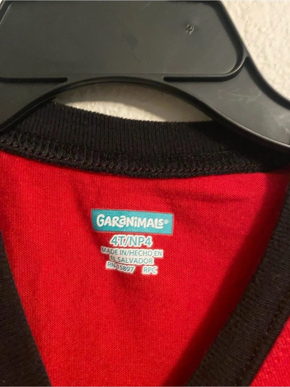 Garanimals Red‎ Raglan Wolf Graphic Tee